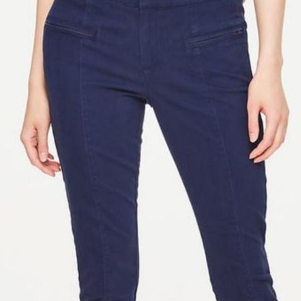 LOFT Outlet Navy Ankle Cropped Pants size 6